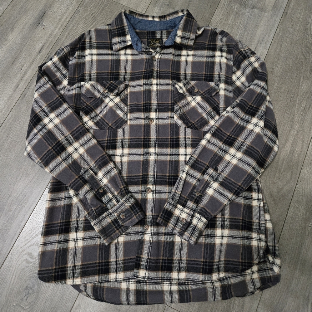 Jachs Black and Cream Classic Heritage Flannel